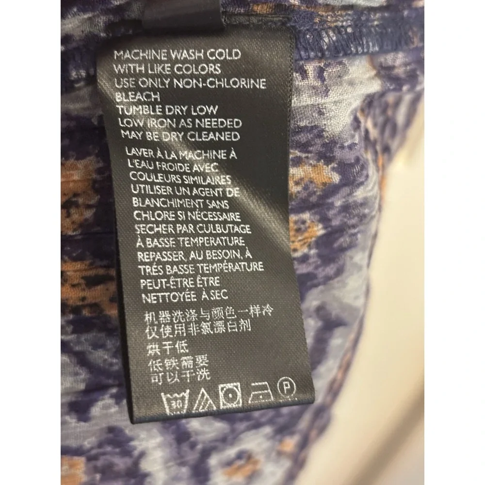 Free People Women's Lyla‎ Sleeveless Navy Printed Halter Mini Dress Size XS - Picture 7 of 8